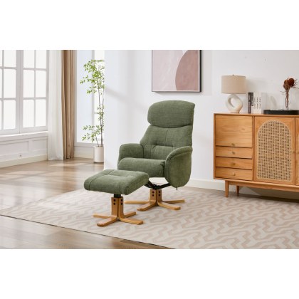 Eden Swivel Recliner Chair and Footstool Eden Swivel Recliner Chair and Footstool