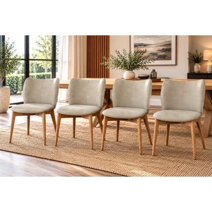 Spencer PU Leather Misty Dining Chairs (Set of 4) Spencer PU Leather Misty Dining Chairs (Set of 4)