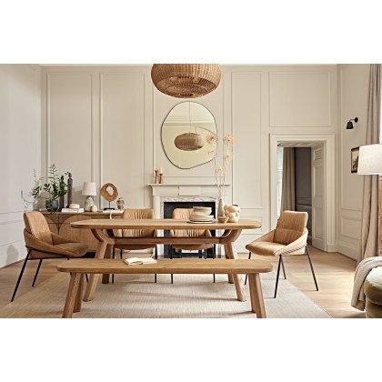 Jackson PU Leather Tan Dining Chairs (Set of 4)
