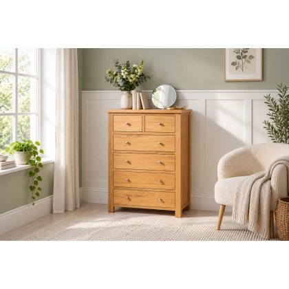 Dorset Oak 2 + 4 Chest of Drawers