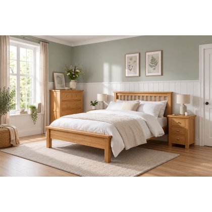Dorset Oak Slatted Bed Frame Dorset Oak Slatted Bed Frame