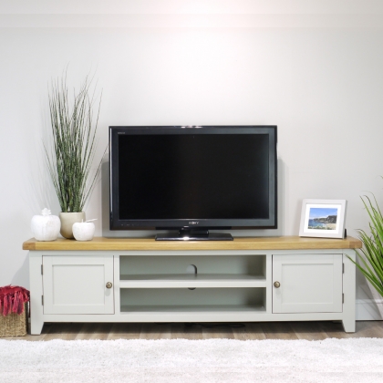 Oak City - Arklow Painted Oak Extra Large TV Stand