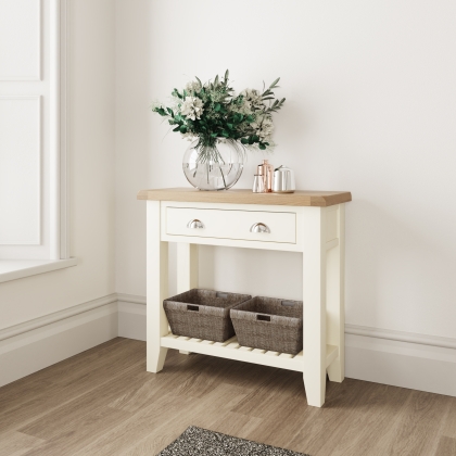 St Ives White Painted Console Table