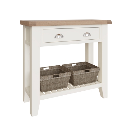 St Ives White Painted Console Table