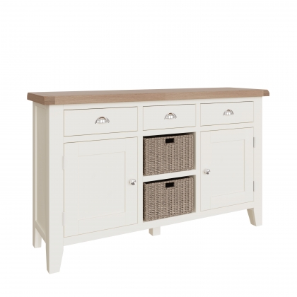 St Ives White Painted Large Sideboard