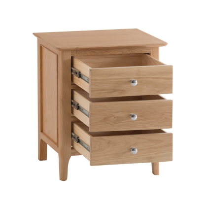 Oxford Oak Extra Large Bedside Cabinet