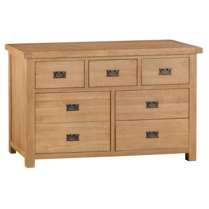 Light Rustic Oak 3 Over 4 Chest of Drawers