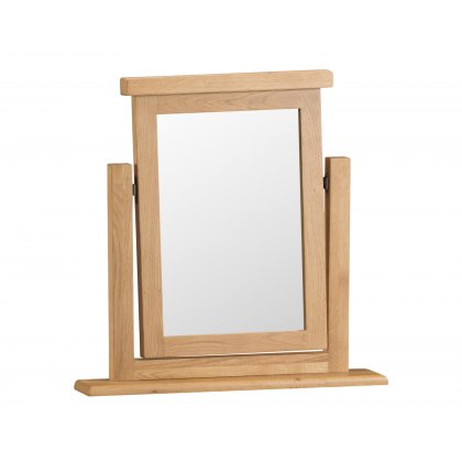 Light Rustic Oak Vanity Mirror
