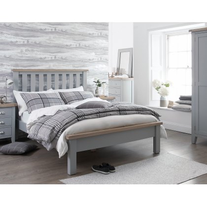 St Ives Grey Painted Bed Frame