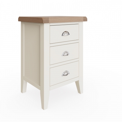 St Ives White Painted Large Bedside Table
