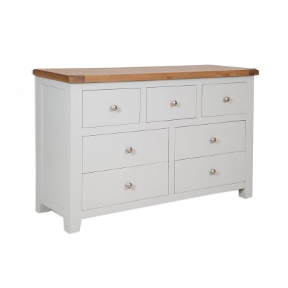 Perth French Grey 3 Over 4 Chest Of Drawers