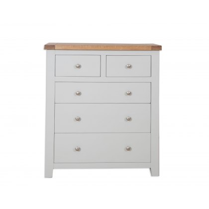 Perth French Grey 2 Over 3 Chest Of Drawers