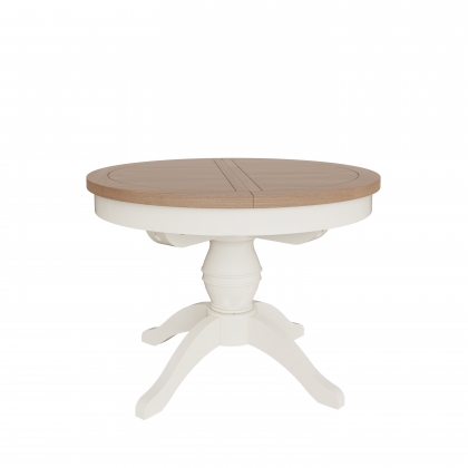 St Ives White Painted Round Extending Table