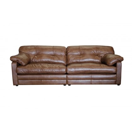 Alexander & James Bailey Leather 4 Seater Sofa - Split Alexander & James Bailey Leather 4 Seater Sofa - Split