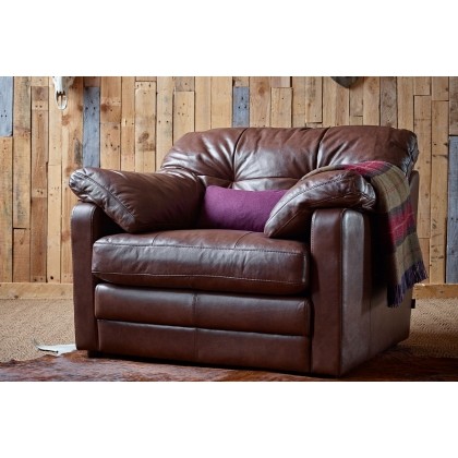 Alexander & James Bailey Leather Snuggler Chair Alexander & James Bailey Leather Snuggler Chair
