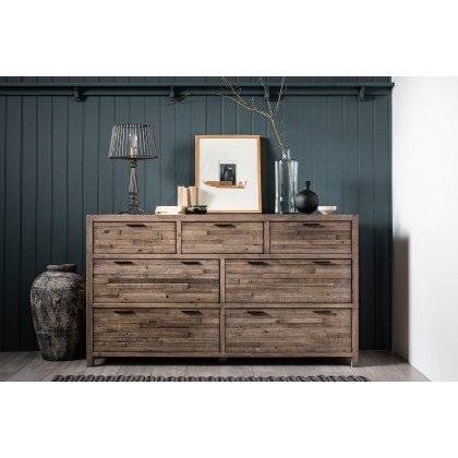 Tuscan Springs Reclaimed Wood 7 Drawer Wide Chest of Drawers