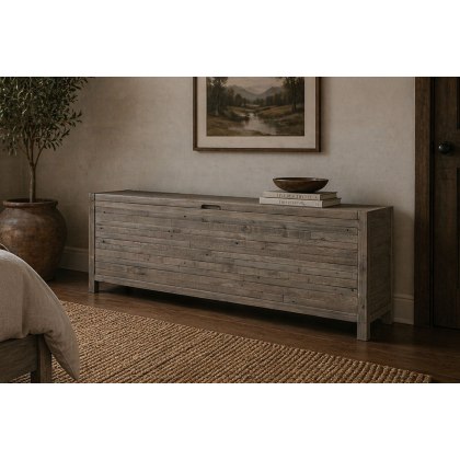 Tuscan Springs Reclaimed Wood Blanket Box