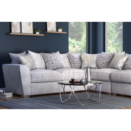 Wellington Corner Chaise Sofa With Pillow Back