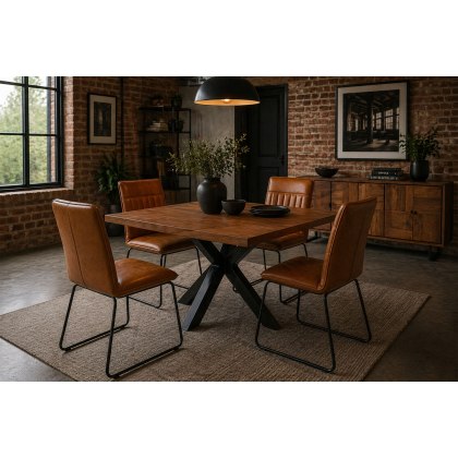 Soho Solid Oak Holborn Square Dining Table