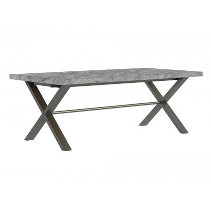 Forge Stone Effect 150 Dining Table Stone Effect/Bench
