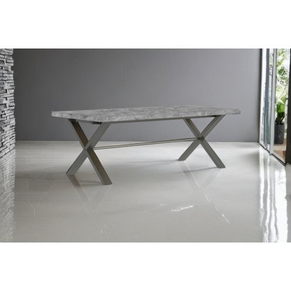 Forge Stone Effect 150 Dining Table