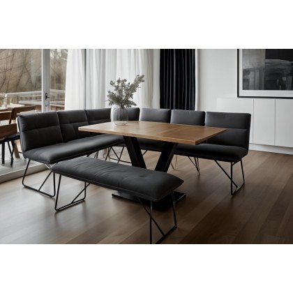 Loki Earth Industrial Compact Dining Table