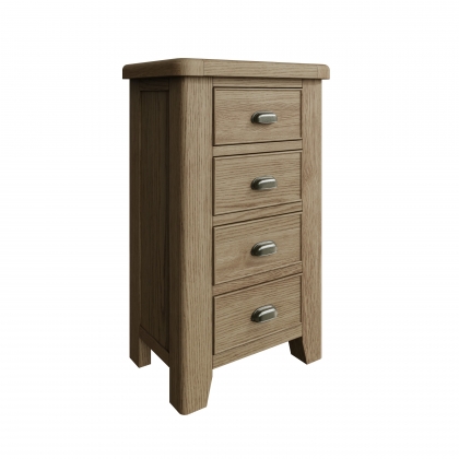Smoked Oak 4 Drawer Chest of Drawers