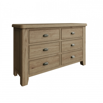 Smoked Oak 6 Drawer Chest of Drawers