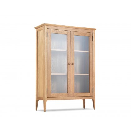 Oak City - Worsley Oak Glazed 2 Door Cabinet