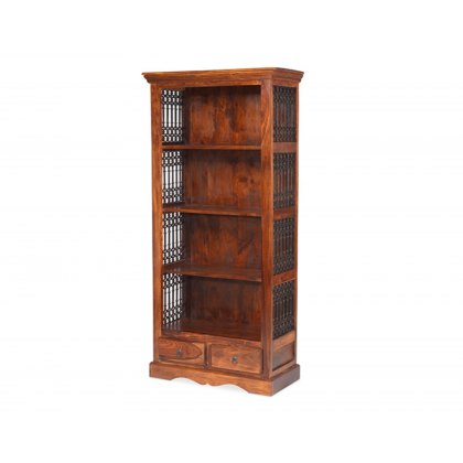 Oak City - Maharajah Indian Rosewood Bookcase with 2 Drawers