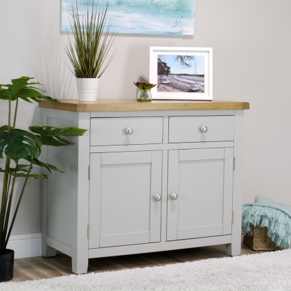 Oak City - Sydney Painted French Grey Small Sideboard