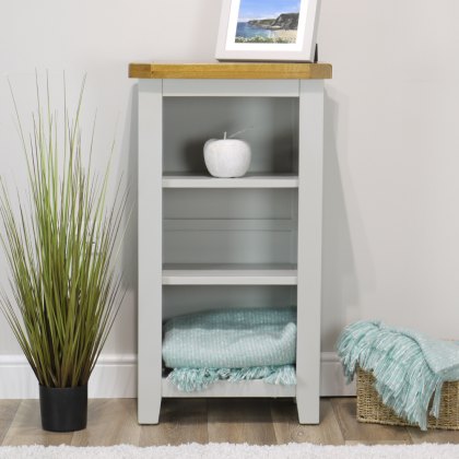 Oak City - Sydney Painted French Grey Small Bookcase