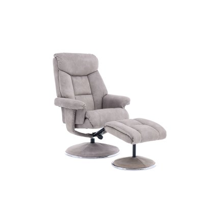 GFA Biarritz Swivel Recliner Chair and Stool