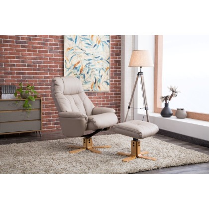 Dubai Swivel Recliner Chair and Stool Dubai Swivel Recliner Chair and Stool