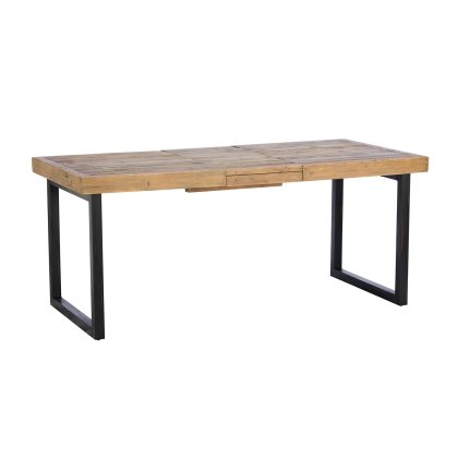 Nixon Reclaimed Wood 140cm-180cm Fully Extending Dining Table