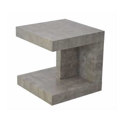 Lyra End Table in Concrete Finish Lyra End Table in Concrete Finish