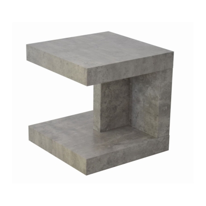 Lyra End Table in Concrete Finish