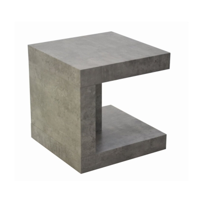 Lyra End Table in Concrete Finish