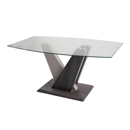 Zen Glass Dining Table with High Gloss Finish
