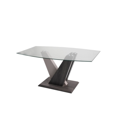 Zen Glass Dining Table with High Gloss Finish