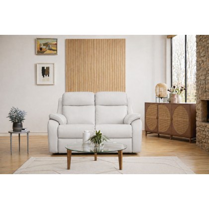 G Plan Kingsbury Leather 2 Seater Sofa