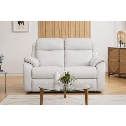 G Plan Kingsbury Leather 2 Seater Sofa