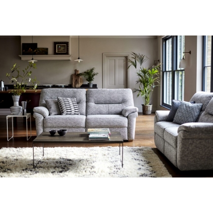 G Plan Seattle Fabric 2 Seater Sofa With Wood Feet