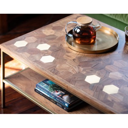 Miami Solid Acacia Wood Coffee Table