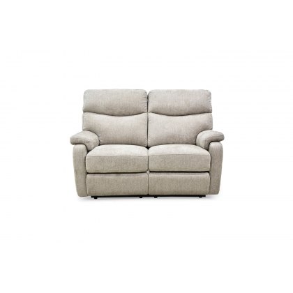 Monet 2 Seater Manual Recliner Sofa in Mink Fabric - STOCK