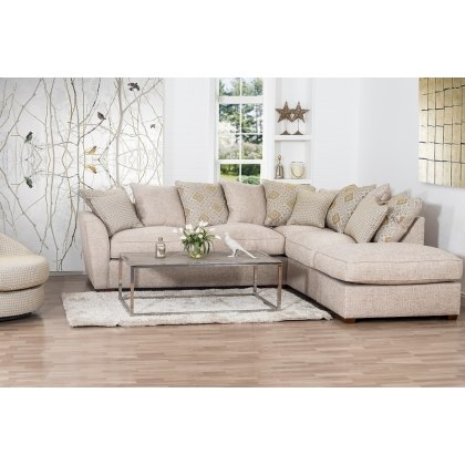 Atlantia Corner Chaise Sofa With Scatter Back