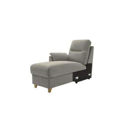 G Plan Spencer Leather Chaise Unit