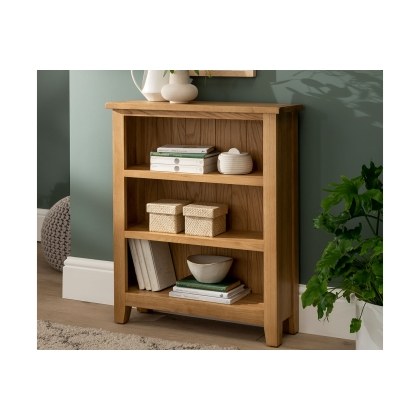 Chester Oak Low Bookcase 70cm Wide