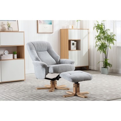 Hawaii Harmony Swivel Recliner & Stool