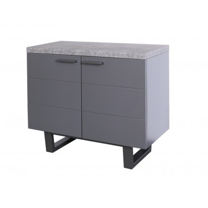 Forge Stone Effect Small Sideboard Stone Effect